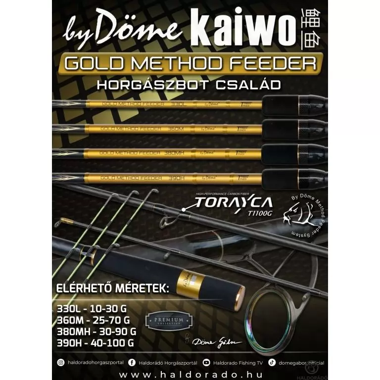 By Döme Kaiwo Gold Method Feeder 380MH horgászbot / 1