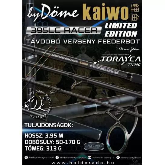 By Döme LIMITED EDITION Kaiwo 395LC Racer 135 távdobó verseny feederbot 135 méterig termék kép