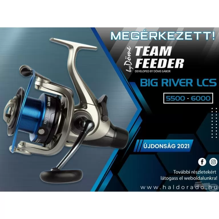 By Döme TEAM FEEDER Big River LCS 5500 páros + etetőanyag / 5