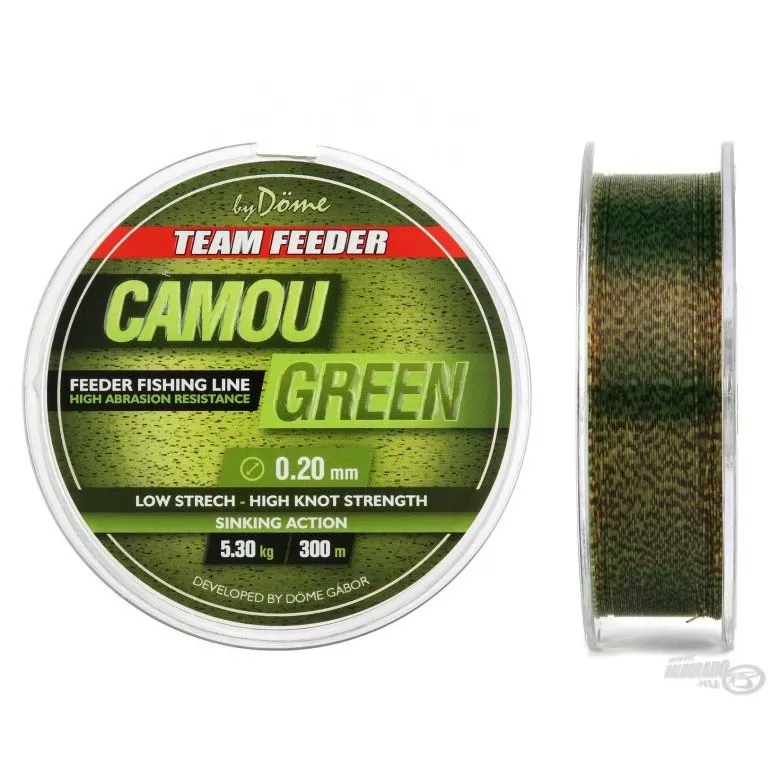 By Döme TEAM FEEDER Camou Green Line 0,22 mm / 1