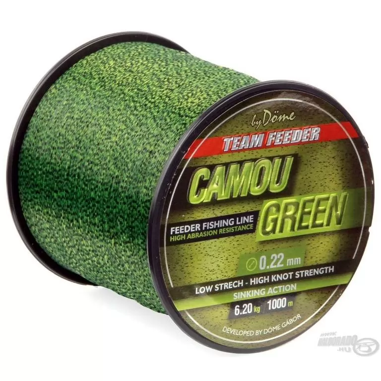 By Döme TEAM FEEDER Camou Green Line 1000 m - 0,20 mm / 1