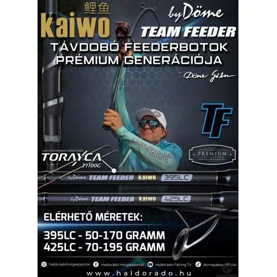 By Döme TEAM FEEDER Kaiwo 425LC távdobó Feederbot 180 méterig