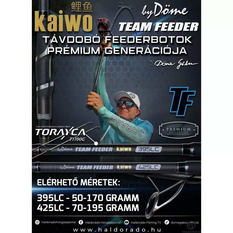By Döme TEAM FEEDER Kaiwo 425LC távdobó Feederbot 180 méterig / 1