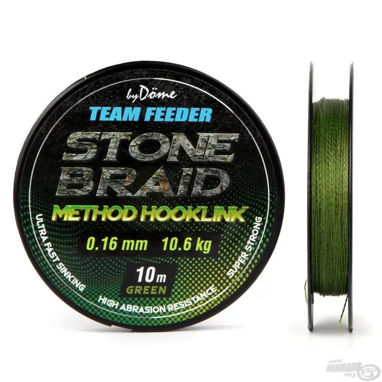 By Döme TEAM FEEDER Stone Braid Green 0,20 mm / 1