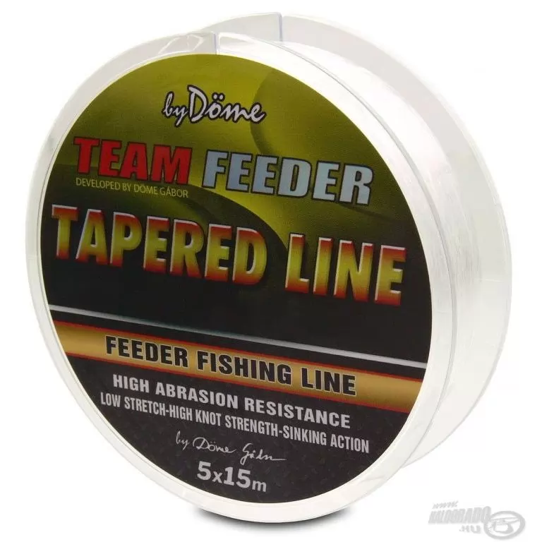 By Döme TEAM FEEDER Tapered Leader 5x15 m - 0,165-0,22 mm / 1