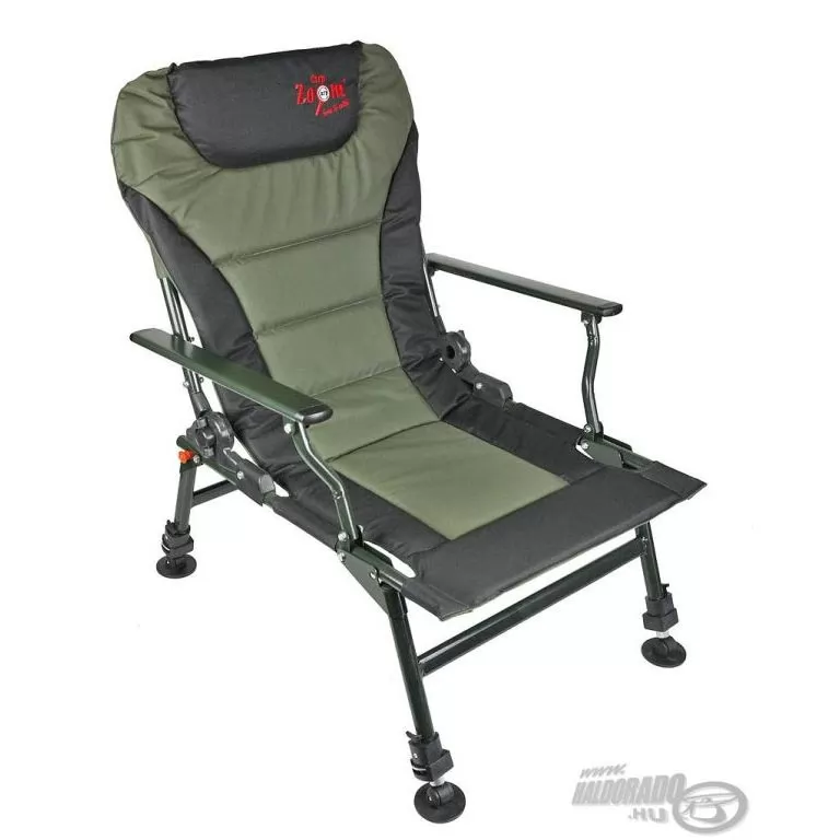 CARP ZOOM Komfortos Horgászfotel karfával Haldorádó CARP ZOOM Pontyozó karfás fotel comfort Haldorádó horgász