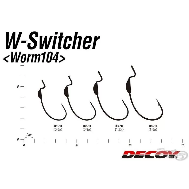 DECOY Worm 104 W Switcher 2/0 - 0,5 g / 2