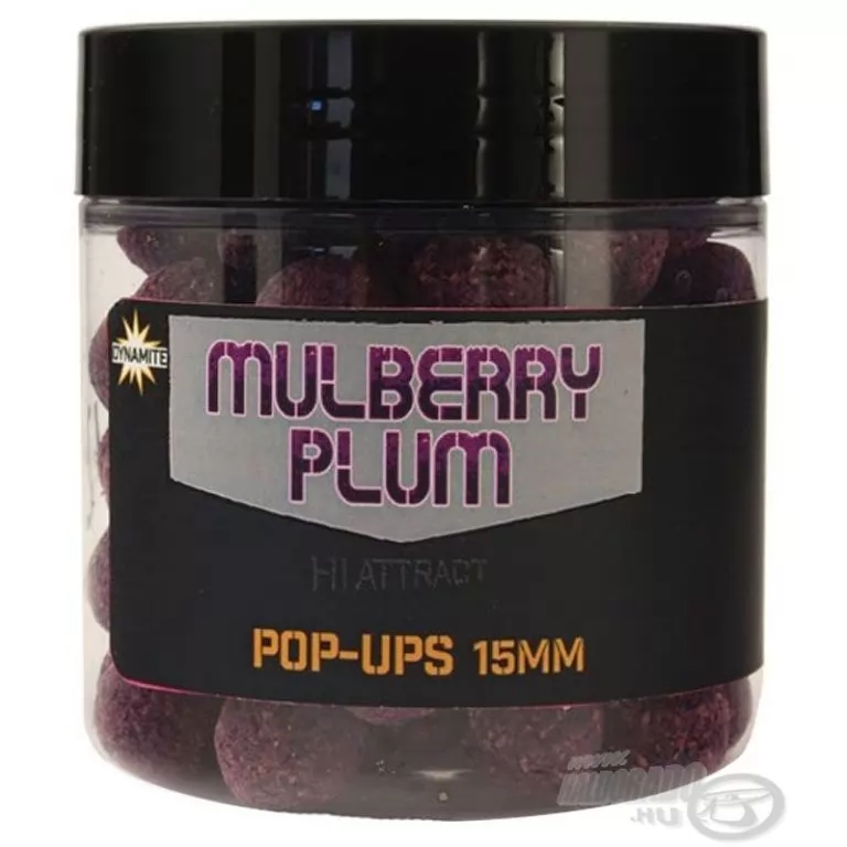 Dynamite Baits Hi-Attract Mulberry Plum Foodbait Pop-Ups bojli 15 mm / 1