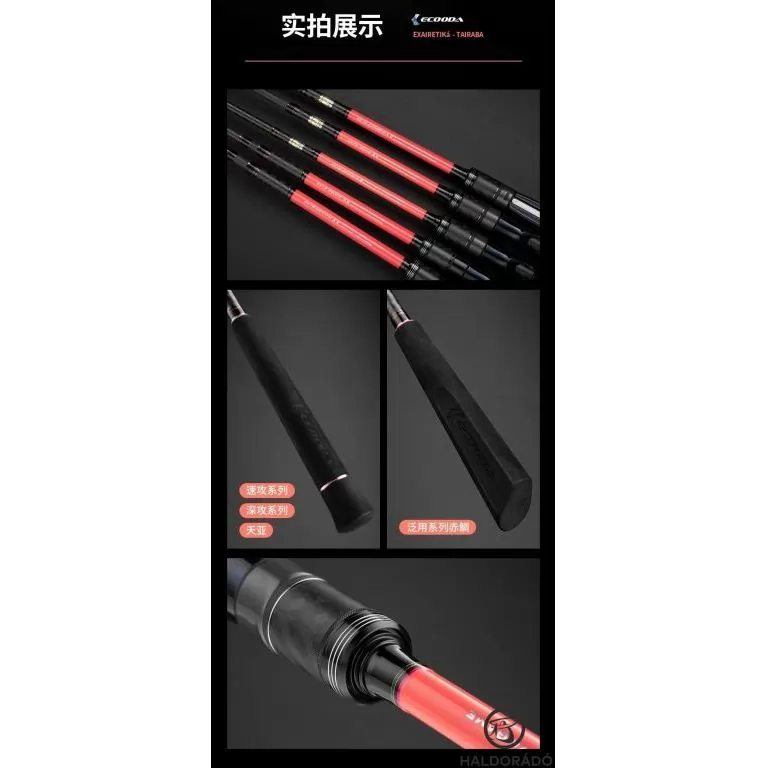 ECOODA ExairEtika Tai Raba 208XXHS Spinning nyéltoldós JIG-es süllős horgászbot / 10