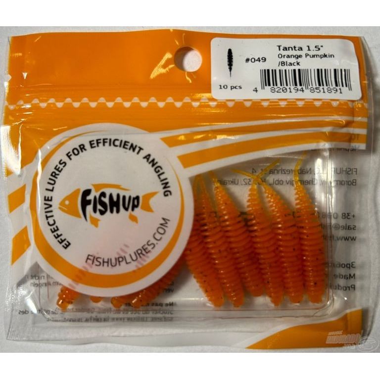 FISHUP Tanta 4 cm - Orange Pumpkin / Black