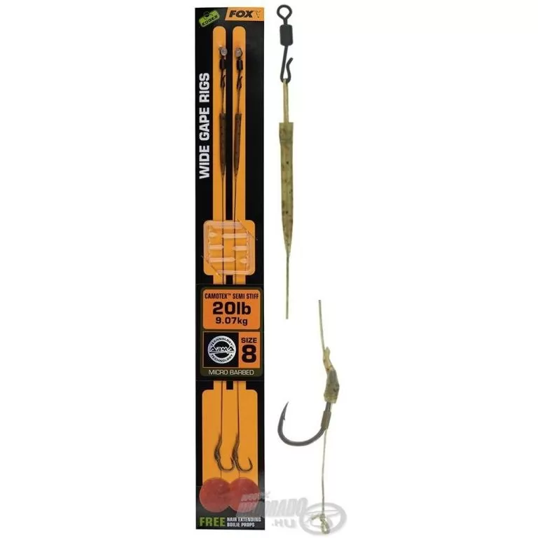FOX Wide Gape Camo 20 Lbs - 8 / 2 db / 1