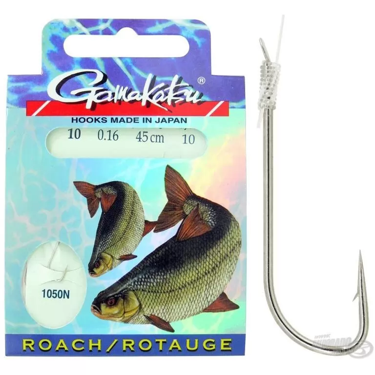 GAMAKATSU Előkötött keszegező horog 1050N - 12 / 0,14 / 1