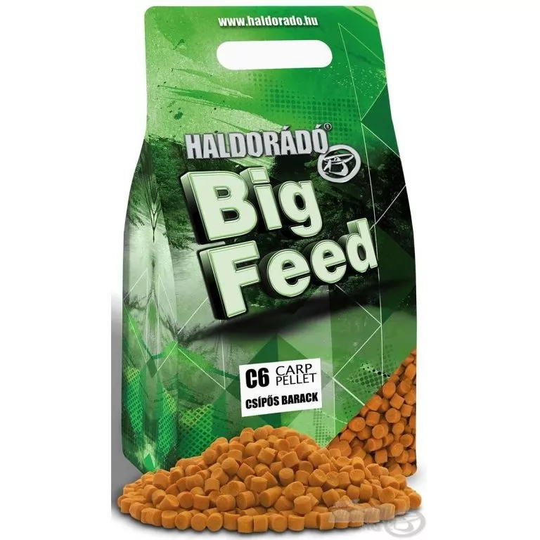 HALDORÁDÓ Big Feed - C6 Pellet - Csípős Barack 2 kg / 1