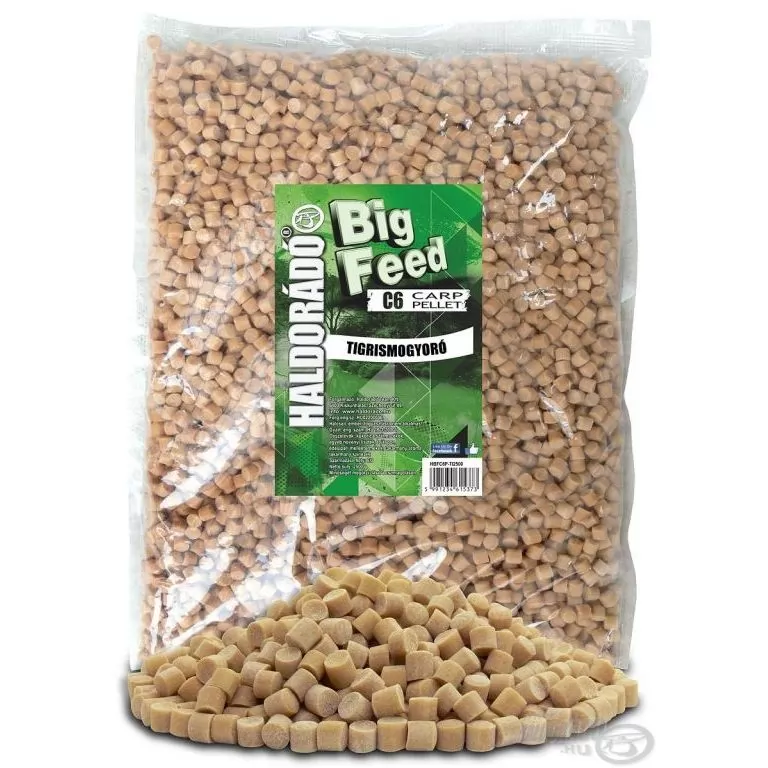 HALDORÁDÓ Big Feed - C6 Pellet - Tigrismogyoró 2 kg / 1