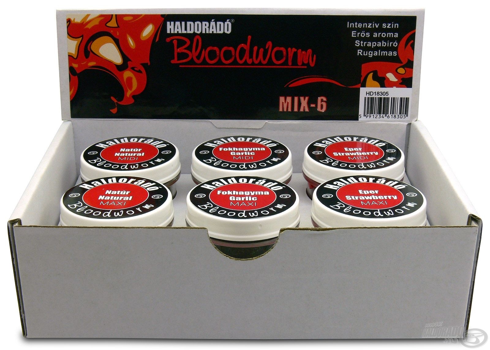 Bloodworm MIX-6 / 6 v�ltozat egy dobozban