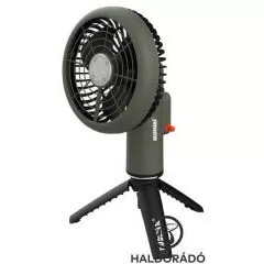HALDORÁDÓ Camping akkumulátoros ventilátoros lámpa LED lámpával