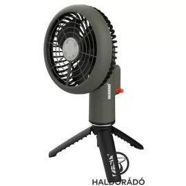 HALDORÁDÓ Camping akkumulátoros ventilátoros lámpa LED lámpával