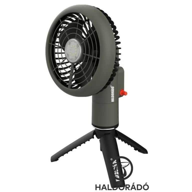 HALDORÁDÓ Camping akkumulátoros ventilátoros lámpa LED lámpával / 1