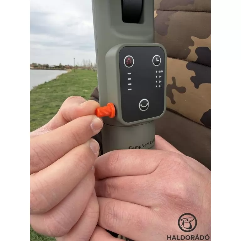 HALDORÁDÓ Camping akkumulátoros ventilátoros lámpa LED lámpával / 8