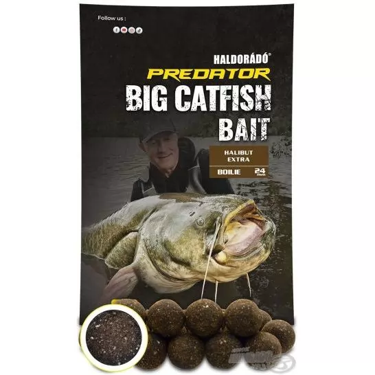 HALDORÁDÓ Catfish Bait Boilie 24+ - Halibut Extra
