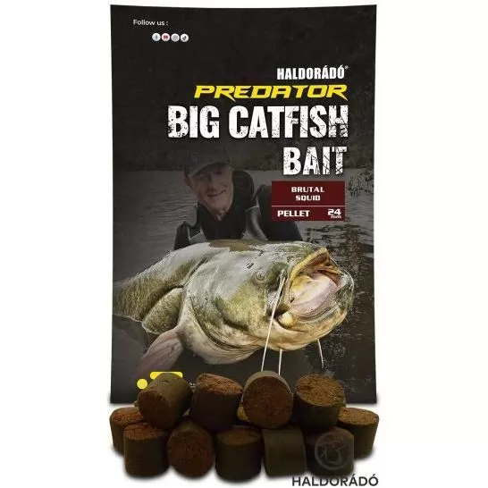 HALDORÁDÓ Catfish Bait Pellet 24 mm - Brutal Squid 1 kg