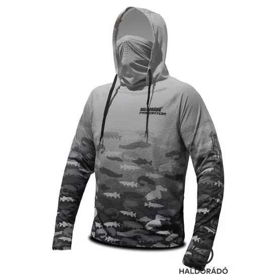 HALDORÁDÓ Catfish Black UPF 50+ Long Sleeve L