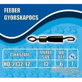 HALDORÁDÓ Feeder gyorskapocs rombusz forgóval