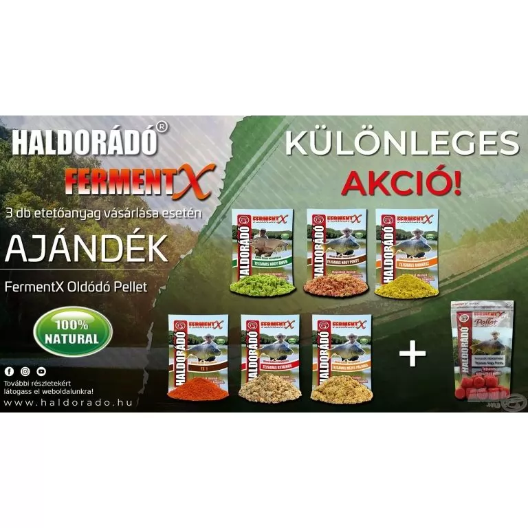 HALDORÁDÓ FermentX - Tejsavas Nagy Ponty + Ajándék csali / 3