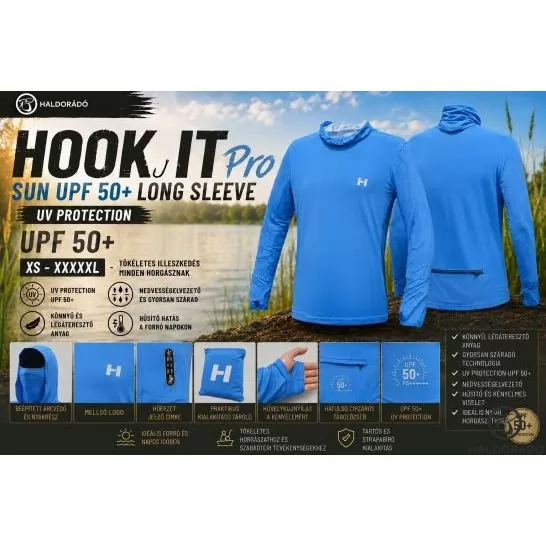 HALDORÁDÓ HOOK IT Pro SUN UPF 50+ Long Sleeve XXXL termék kép