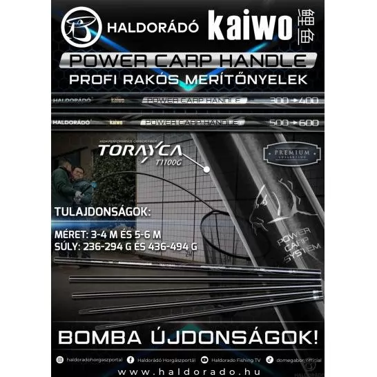 HALDORÁDÓ Kaiwo Power Carp Handle 5-6 m rakós merítőnyél termék kép