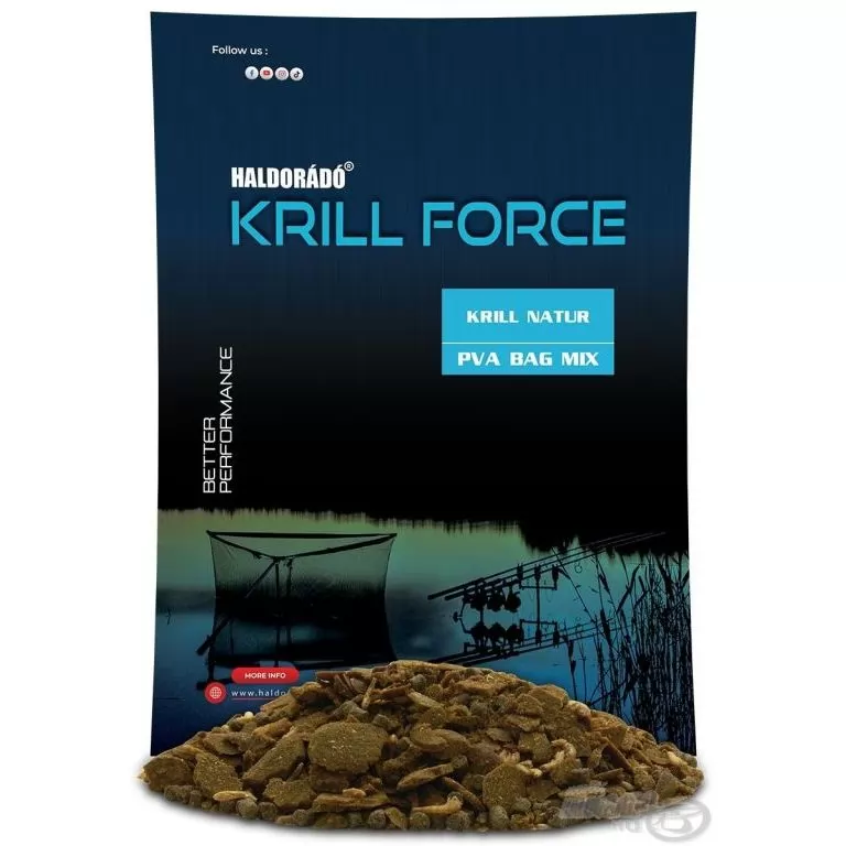 HALDORÁDÓ Krill Force PVA Bag Mix - Krill Natur / 1