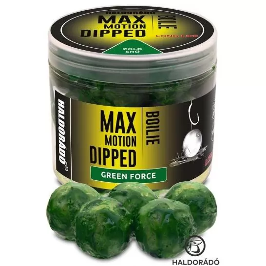 HALDORÁDÓ MAX MOTION Boilie Dipped 20 mm - Green Force