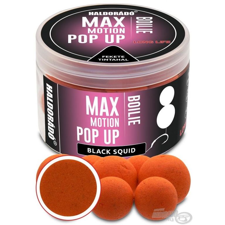 HALDORÁDÓ MAX MOTION Boilie Pop Up 16, 20 mm - Fekete Tintahal