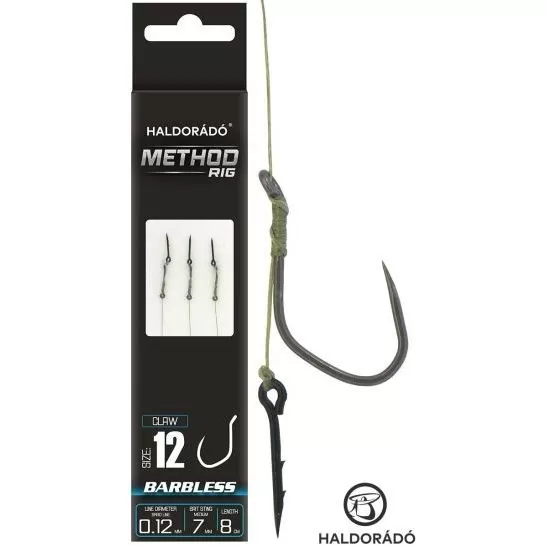 HALDORÁDÓ Method Rig 1 Braid 7 mm / Claw 12 Barbless szakáll nélküli horoggal termék kép