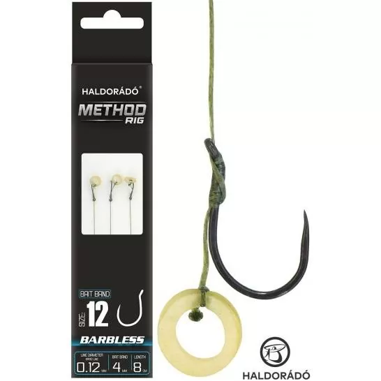 HALDORÁDÓ Method Rig 5 Braid Micro Bait Band / 12 Barbless szakáll nélküli horoggal termék kép