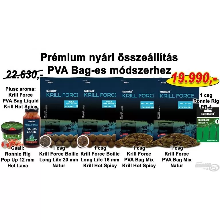 HALDORÁDÓ Nyári recept 7 - Prémium nyári összeállítás PVA Bag-es módszerhez / 1