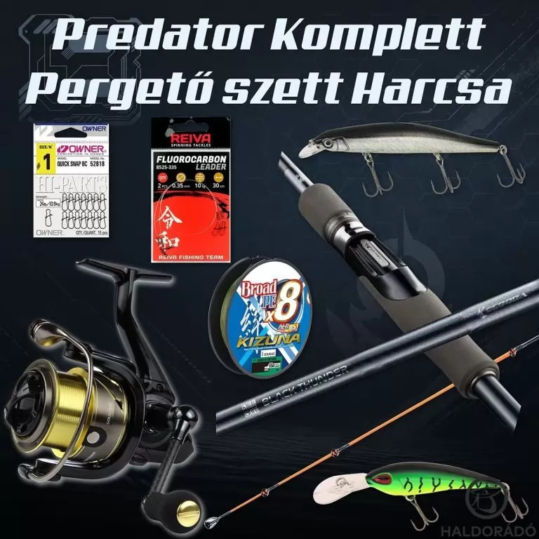 HALDORÁDÓ Predator Komplett Pergető szett Harcsa / 1