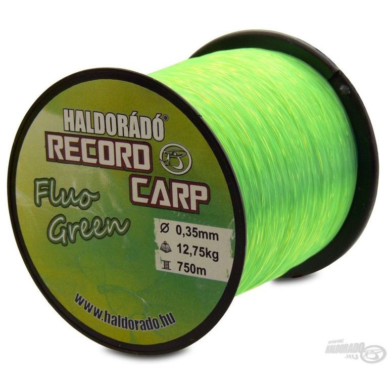 HALDORÁDÓ Record Carp Fluo Green 0,35 mm / 750 m