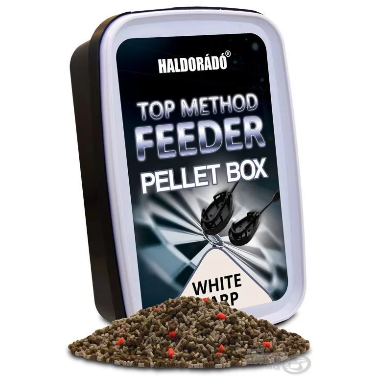 HALDORÁDÓ Top Method Feeder Pellet Box - WHITE CARP / 1