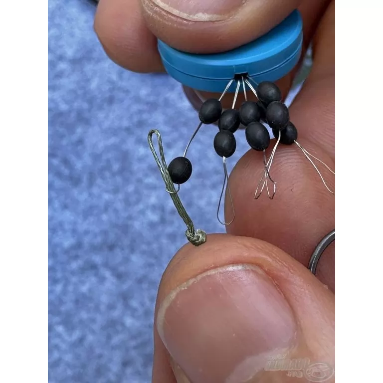 HALDORÁDÓ Tungsten Oval Bead 8 mm - Volfrám horogelőke súlyozó és gumi ütköző / 2