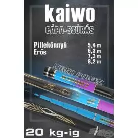 KAIWO Cápa-szúrás 8,1 m LE - pillekönnyű és erős spiccbot maximum 20 kg-os halakig