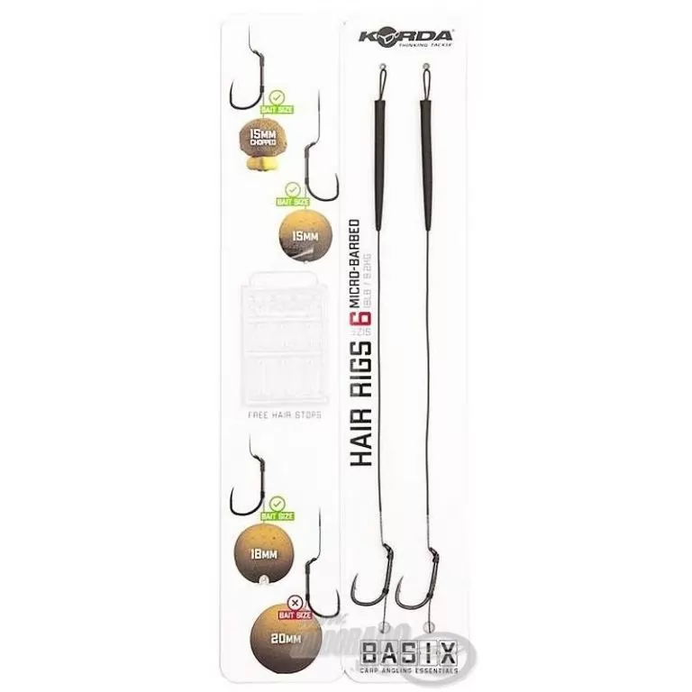 KORDA Basix Wide Gape előkötött horog - 8 / 3