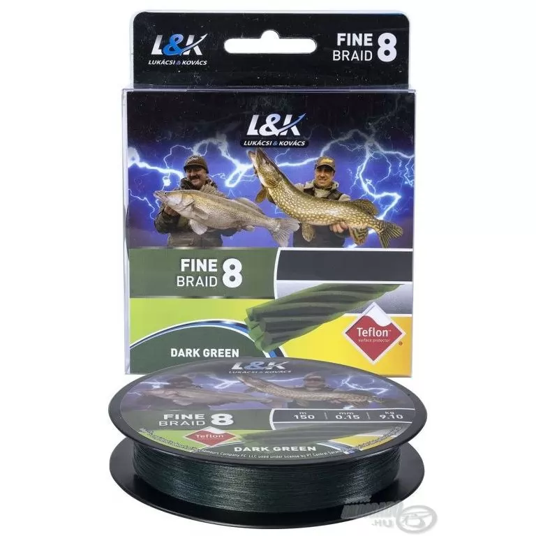 L&K Fine Braid 8 Dark Green - 0,06 mm / 1