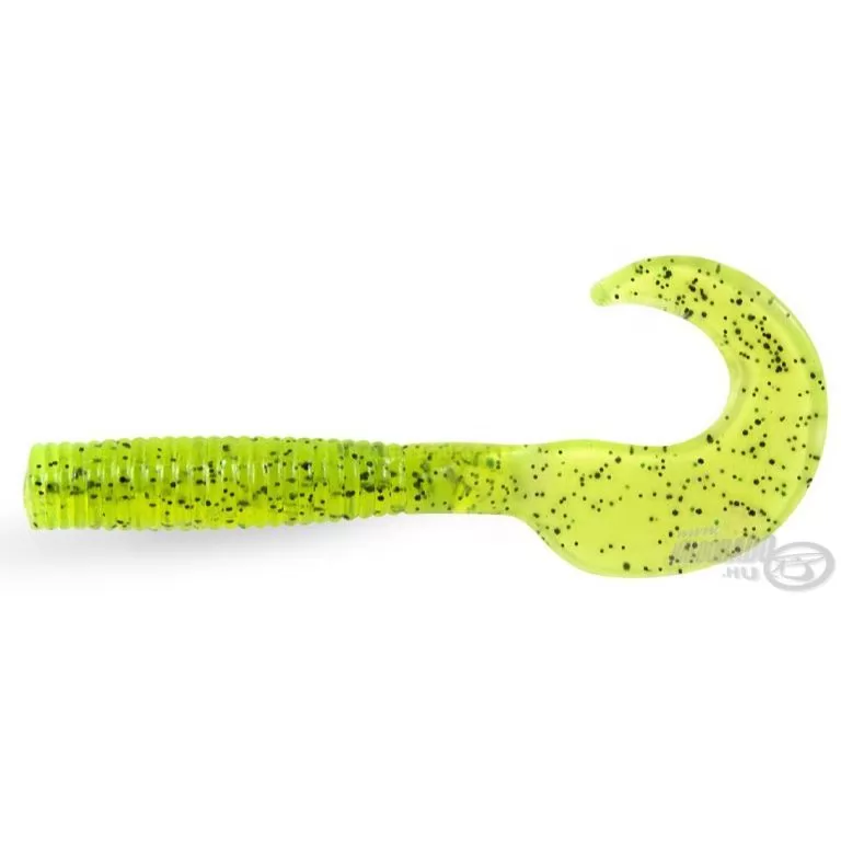 L&K Grub Hunter twister 5,5 cm - 014 neon csillámos / 1