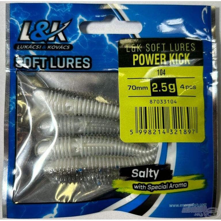 L&K Power Kick 7 cm - 104 szürke csillámos