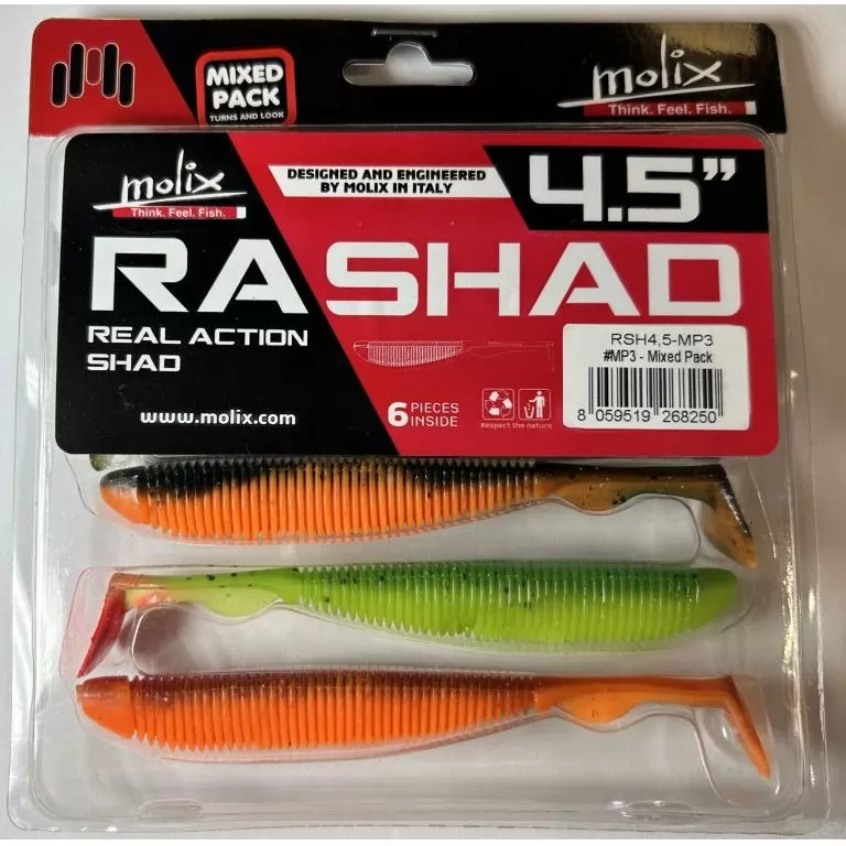 MOLIX RA SHAD 11,5 cm - Mixed Pack - MP3 / 3
