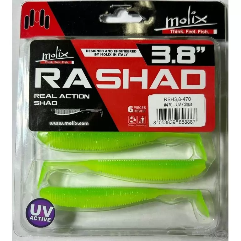 MOLIX RA SHAD 9,6 cm - UV Citrus / 3