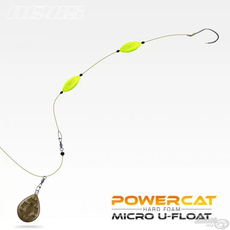 NEVIS Powercat Micro U-Float 1,5 g sárga / 3