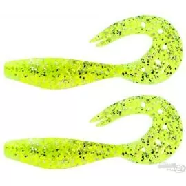 NEVIS Twister Shad 14 cm - Zöld Flitter