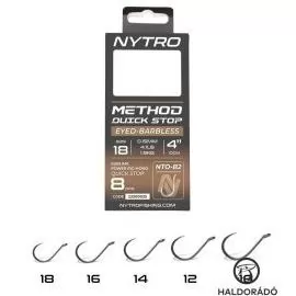 NYTRO NTO-B2 Előkötött szakáll nélküli Quick-Stop Method előke 10 cm - 12 / 0,21 mm
